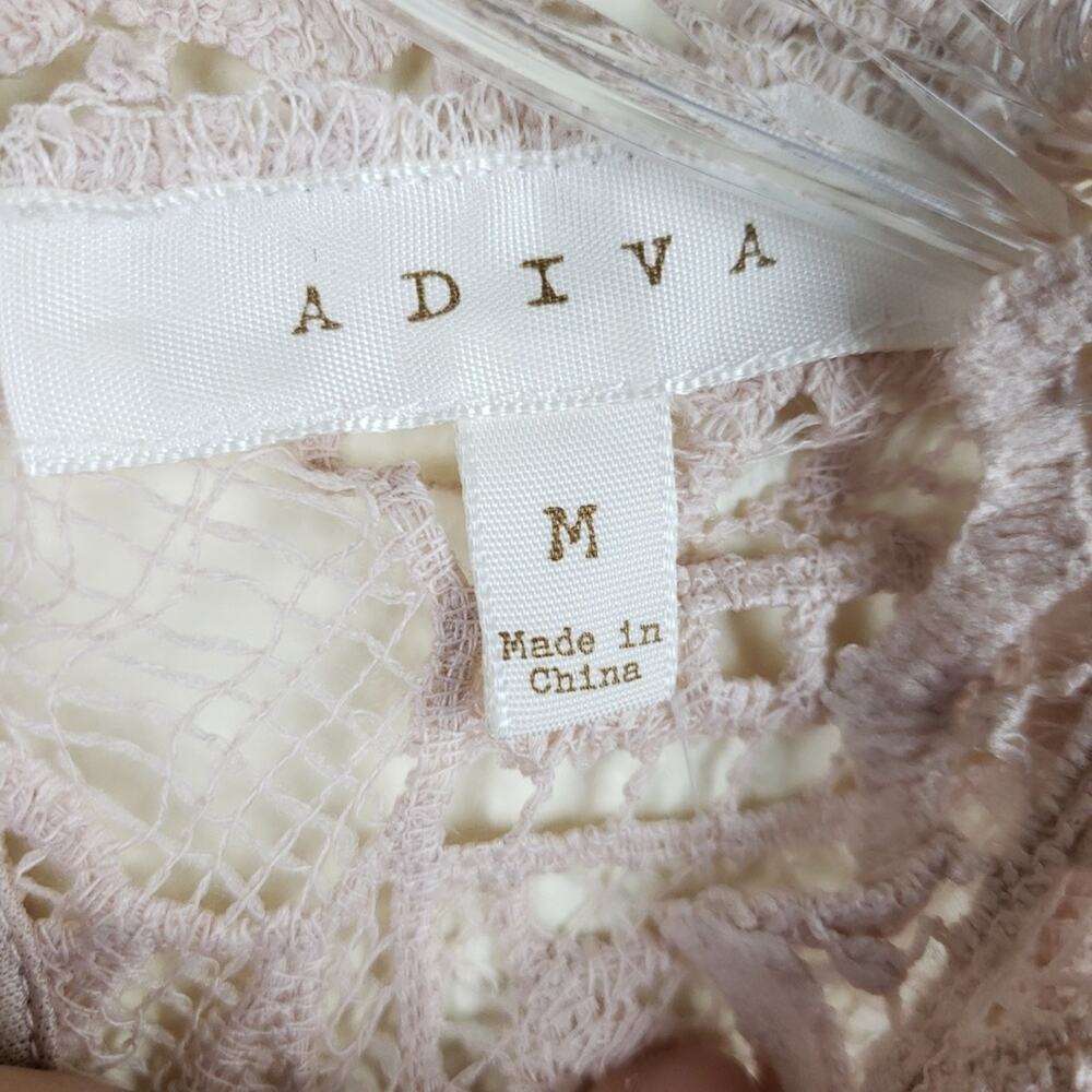 A diva | Blush Crochet w/Ruffles Top - Picture 3 of 7